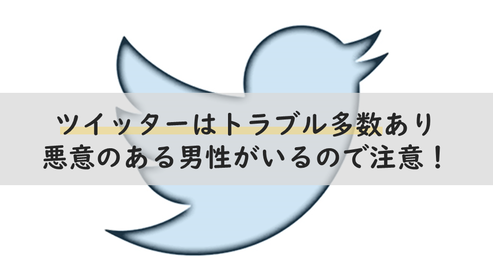 ツイッターはトラブル多数あり